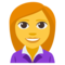Woman Office Worker emoji on Emojione
